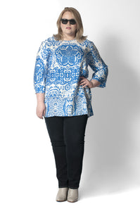 Printed Silk Tunic