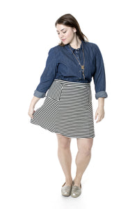 Striped Skater Skirt