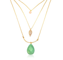 Opal tiered necklace