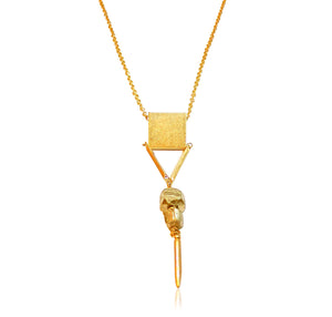pyrite pendant necklace